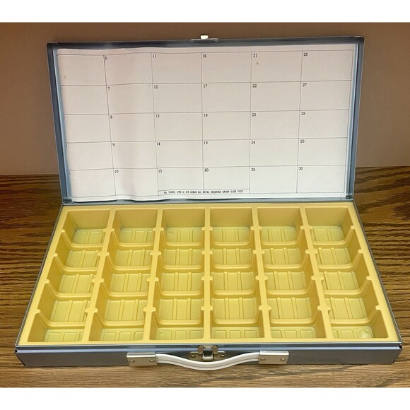 Vintage Logan Metal Deluxe 2x2” 35mm Slide File no.215 New-Open Box - Picture 3 of 12